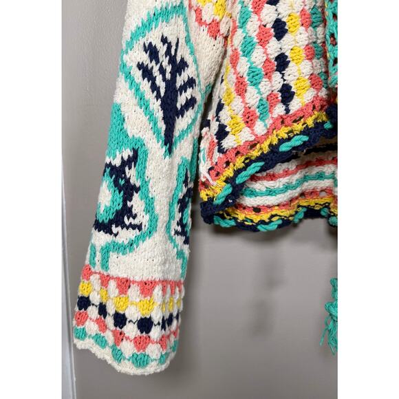 Free People Baja Baby Cardi  Slouchy Knit Cardigan XL - Picture 8 of 12